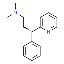 ChemSpider 2D Image | (3S)-N,N-Dimethyl-3-phenyl-3-(2-pyridinyl)-1-propanamine | C16H20N2