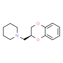 ChemSpider 2D Image | 1-[(2S)-2,3-Dihydro-1,4-benzodioxin-2-ylmethyl]piperidine | C14H19NO2