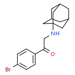 ChemSpider 2D Image | N-((4-Bromobenzoyl)methyl)-1-adamantylamine | C18H22BrNO