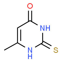 ChemSpider 2D Image | 6-Methyl-2-thiouracil | C5H6N2OS