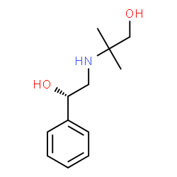 ChemSpider 2D Image | 2-{[(2S)-2-Hydroxy-2-phenylethyl]amino}-2-methyl-1-propanol | C12H19NO2