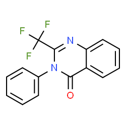 ChemSpider 2D Image | 3-Phenyl-2-(trifluoromethyl)-4(3H)-quinazolinone | C15H9F3N2O