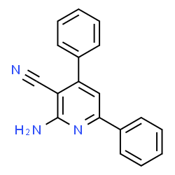 ChemSpider 2D Image | 2-Amino-4,6-diphenylnicotinonitrile | C18H13N3