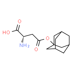 ChemSpider 2D Image | (2S)-4-(Adamantan-1-yloxy)-2-amino-4-oxobutanoic acid | C14H21NO4