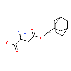 ChemSpider 2D Image | (2R)-4-(Adamantan-2-yloxy)-2-amino-4-oxobutanoic acid | C14H21NO4