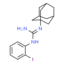 ChemSpider 2D Image | 2-Adamantan-1-yl-1-(2-iodophenyl)guanidine | C17H22IN3