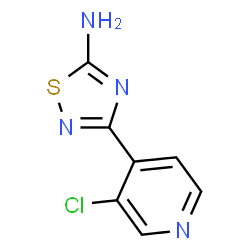 ChemSpider 2D Image | 3-(3-Chloro-4-pyridinyl)-1,2,4-thiadiazol-5-amine | C7H5ClN4S
