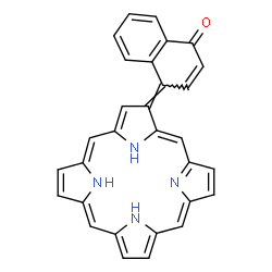 ChemSpider 2D Image | (4E)-4-(2(21H)-Porphyrinylidene)-1(4H)-naphthalenone | C30H20N4O
