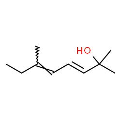 ChemSpider 2D Image | (3E,5E)-2,6-Dimethyl-3,5-octadien-2-ol | C10H18O