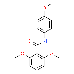 ChemSpider 2D Image | 2,6-Dimethoxy-N-(4-methoxyphenyl)benzamide | C16H17NO4