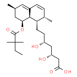 ChemSpider 2D Image | tenivastatin | C25H40O6
