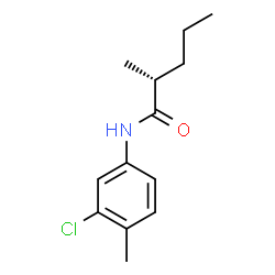 ChemSpider 2D Image | (2R)-N-(3-Chloro-4-methylphenyl)-2-methylpentanamide | C13H18ClNO