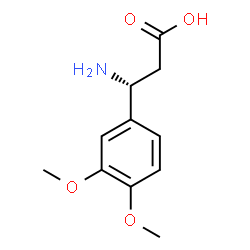 ChemSpider 2D Image | (3R)-3-Amino-3-(3,4-dimethoxyphenyl)propanoic acid | C11H15NO4