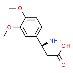 ChemSpider 2D Image | (3S)-3-Amino-3-(3,4-dimethoxyphenyl)propanoic acid | C11H15NO4