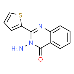 ChemSpider 2D Image | 3-Amino-2-(2-thienyl)-4(3H)-quinazolinone | C12H9N3OS
