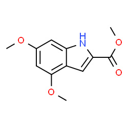ChemSpider 2D Image | METHYL 4,6-DIMETHOXY-2-INDOLECARBOXYLATE | C12H13NO4