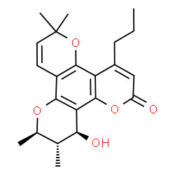 ChemSpider 2D Image | calanolide A | C22H26O5