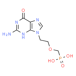 ChemSpider 2D Image | 9-[2-(phosphonomethoxy)ethyl]guanine | C8H12N5O5P