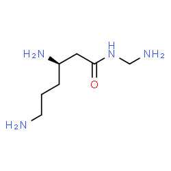 ChemSpider 2D Image | (3R)-3,6-Diamino-N-(aminomethyl)hexanamide | C7H18N4O