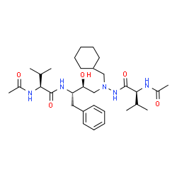 ChemSpider 2D Image | ACETYL-NH-VAL-CYCLOHEXYL-CH2[NCH2CHOH]CH2-BENZYL-VAL-NH-ACETYL | C31H51N5O5