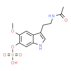 ChemSpider 2D Image | 6-Sulfatoxymelatonin | C13H16N2O6S