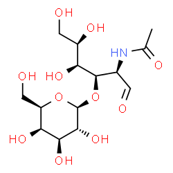ChemSpider 2D Image | 2-Acetamido-2-deoxy-3-O-beta-D-galactopyranosyl-D-galactose | C14H25NO11