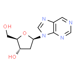 ChemSpider 2D Image | 2'-Deoxynebularine | C10H12N4O3