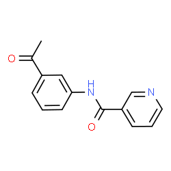 ChemSpider 2D Image | N-(3-Acetylphenyl)nicotinamide | C14H12N2O2