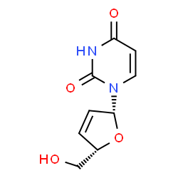 ChemSpider 2D Image | 2',3'-Didehydro-2',3'-dideoxyuridine | C9H10N2O4