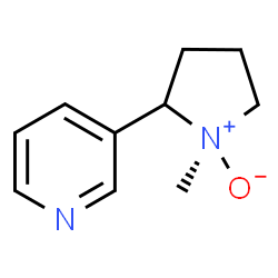 ChemSpider 2D Image | 3-[(1R)-1-Methyl-1-oxido-2-pyrrolidinyl]pyridine | C10H14N2O