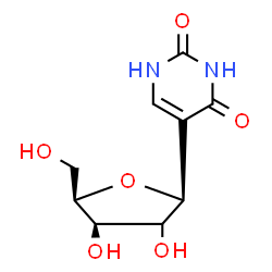 ChemSpider 2D Image | (1S,2xi)-1,4-Anhydro-1-(2,4-dioxo-1,2,3,4-tetrahydro-5-pyrimidinyl)-D-threo-pentitol | C9H12N2O6