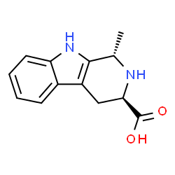 ChemSpider 2D Image | (1S,3R)-1-Methyl-2,3,4,9-tetrahydro-1H-beta-carboline-3-carboxylic acid | C13H14N2O2