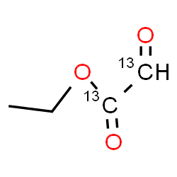 ChemSpider 2D Image | Ethyl oxo(~13~C_2_)acetate | C213C2H6O3