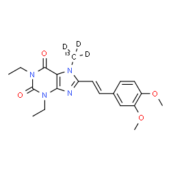ChemSpider 2D Image | Istradefylline-13C-d3 | C1913CH21D3N4O4