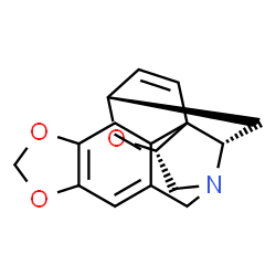 ChemSpider 2D Image | (3alpha,11R,13beta)-1,2-Didehydro-3,11-epoxycrinan | C16H15NO3