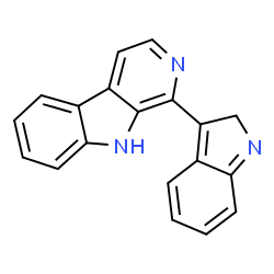 ChemSpider 2D Image | 1-(2H-Indol-3-yl)-9H-beta-carboline | C19H13N3
