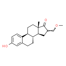 ChemSpider 2D Image | (16Z)-3-Hydroxy-16-(methoxymethylene)estra-1(10),2,4-trien-17-one | C20H24O3