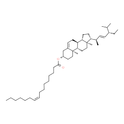 ChemSpider 2D Image | (3beta,22E)-Stigmasta-5,22-dien-3-yl (9Z)-9-hexadecenoate | C45H76O2