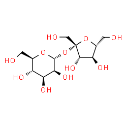 ChemSpider 2D Image | beta-D-Fructofuranosyl alpha-D-mannopyranoside | C12H22O11
