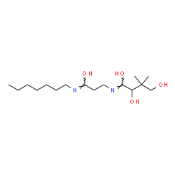 ChemSpider 2D Image | (1Z)-N-[(3Z)-3-(Heptylimino)-3-hydroxypropyl]-2,4-dihydroxy-3,3-dimethylbutanimidic acid | C16H32N2O4