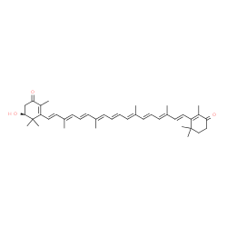 ChemSpider 2D Image | (2S)-2-Hydroxy-beta,beta-carotene-4,4'-dione | C40H52O3
