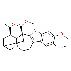 ChemSpider 2D Image | Methyl (4alpha)-12,13-dimethoxyibogamine-18-carboxylate | C23H30N2O4