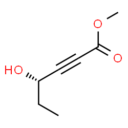 ChemSpider 2D Image | Methyl (4S)-4-hydroxy-2-hexynoate | C7H10O3