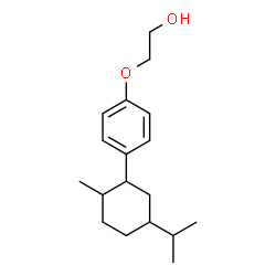 ChemSpider 2D Image | 2-[4-(5-Isopropyl-2-methylcyclohexyl)phenoxy]ethanol | C18H28O2