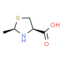 ChemSpider 2D Image | (2R-cis)-2-methyl-4-thiazolidinecarboxylic acid | C5H9NO2S