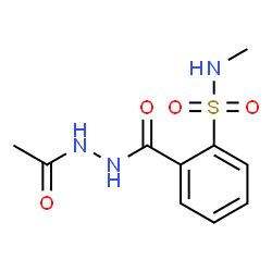 ChemSpider 2D Image | 2-[(2-Acetylhydrazino)carbonyl]-N-methylbenzenesulfonamide | C10H13N3O4S
