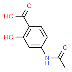 ChemSpider 2D Image | 4-Acetamidosalicylic Acid | C9H9NO4