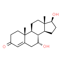 ChemSpider 2D Image | 7?-hydroxytestosterone | C19H28O3
