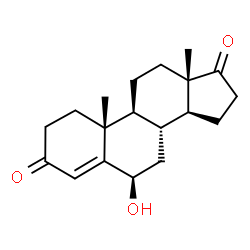 ChemSpider 2D Image | 6?-hydroxyandrostenedione | C19H26O3