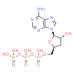 ChemSpider 2D Image | 3'-Deoxy ATP | C10H16N5O12P3